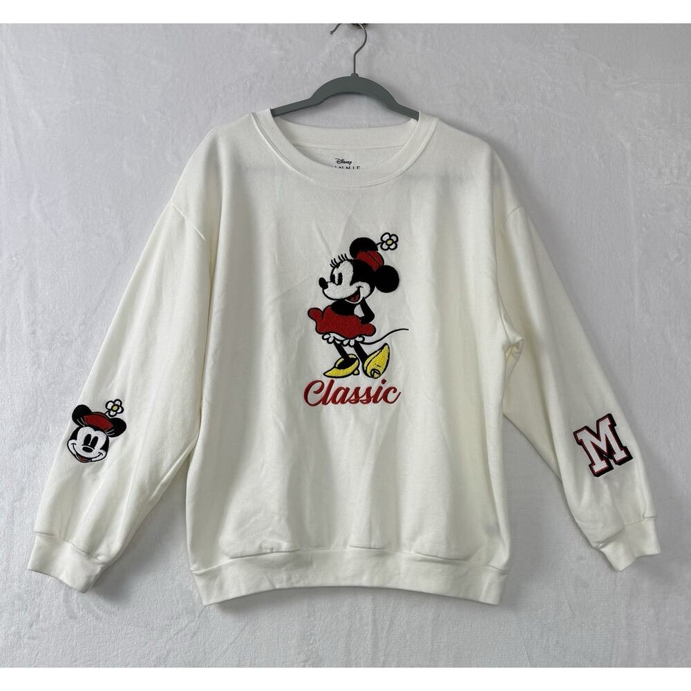 Disney Mickey Mouse Classic Embroidered Sweatshirt Girls Size XL (15-17)